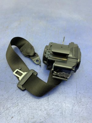 2016-2022 BMW M760i xDrive Black Seat Belt Assembly - Rear, Right (Passenger) (Used OEM)
