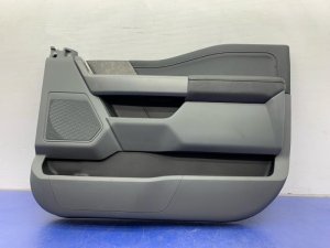2021-2023 Ford F-150 Black Door Interior Trim Panel with Window Switch - Front, Right (Passenger) (Used OEM)