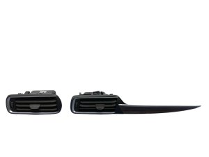 2017-2024 Maserati Levante Black A/C Air Vent Grille Set with Wood Grain Trim - Front (Used OEM)