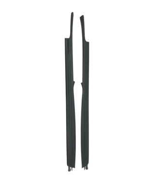 2005-2012 Porsche Boxster Black Hood Trim Cover Moulding Set - Front (Used OEM)