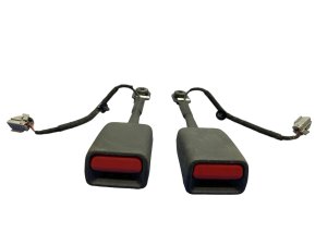 2017-2020 Maserati Levante Black Seat Belt Buckle Set - Front (Used OEM)