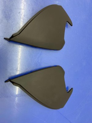 2010-2016 Porsche Panamera Brown Dashboard End Cap Trim Cover Set (Used OEM)