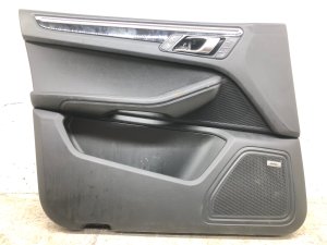 2015-2021 Porsche Macan Black Door Interior Trim Panel with Bose Audio - Front, Left (Driver) (Used OEM)
