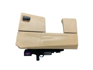 2010-2016 Porsche Panamera Black Floor Center Console Assembly with Armrest Lid - Front (Used OEM)