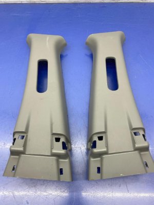 2016-2022 Honda Pilot Gray Upper B-Pillar Trim Cover Set (Used OEM)