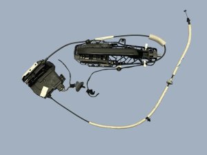 2022-2025 Jeep Wagoneer Black Door Latch Assembly with Exterior Handle - Front, Right (Passenger) (Used OEM)