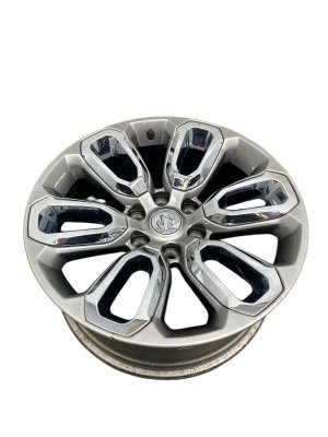 2019-2024 Ram 1500 Open Spoke Painted and Polished Smoked Hyper Wheel with Chrome Inserts (Used OEM)
