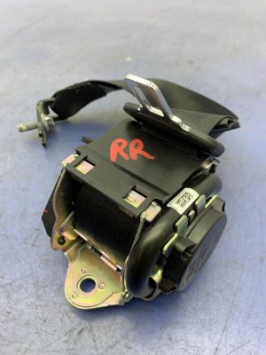 2019-2025 Volvo XC40 Black Seat Belt Assembly - Rear, Right (Passenger) (Used OEM)