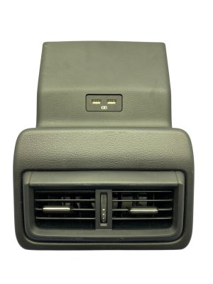 2023-2025 Mazda CX-50 Black Center Console Panel Trim Cover with Air Vent and USB Port - Rear (Used OEM)