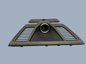 2010-2016 Porsche Panamera Dashboard Clock with Instrument Panel Trim and Speaker Cover (Used OEM)
