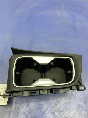 2022-2025 INFINITI QX60 Black Center Console Cup Holder Trim Panel - Front (Used OEM)