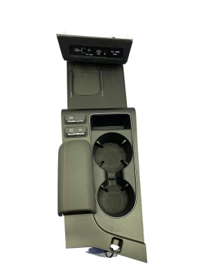 2024-2025 Hyundai Sonata Black Center Console Upper Trim Panel and Cup Holder - Front (Used OEM)