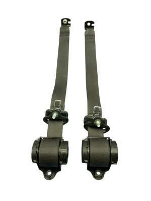 2021-2025 Jeep Grand Cherokee L Black 2nd Row Seat Belt Assembly Set - Rear, Right (Passenger) (Used OEM)