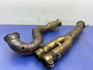 2017-2024 Audi RS3 Aftermarket Catless Downpipe and Midpipe Set (Used OEM)