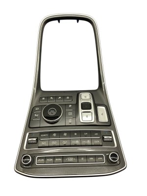 2021-2023 Hyundai Santa Fe Center Console Upper Trim Panel with Gear Selector and HVAC Controls - Front (Used OEM)