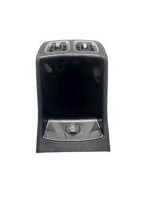 2024-2025 Kia Sorento Black Center Console Rear Trim Panel with Air Vents and USB Port - Front (Used OEM)