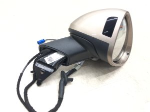 2017-2019 Porsche Macan Silver Power Blind Spot Surround View Door/Side View Mirror - Right (Passenger) (Used OEM)