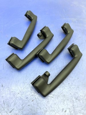 2014-2020 Maserati Ghibli Black Front and Rear Interior Roof Grab Handle Set (Used OEM)