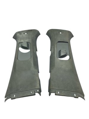 2022-2026 Jeep Grand Wagoneer Blue Suede C-Pillar Trim Panel Set (Used OEM)