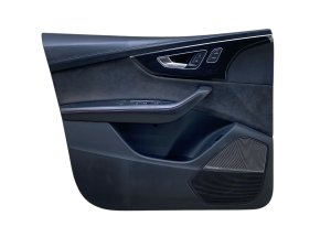 2019-2023 Audi Q8 Black w/ Red Stitching Door Interior Trim Panel - Front, Left (Driver) (Used OEM)