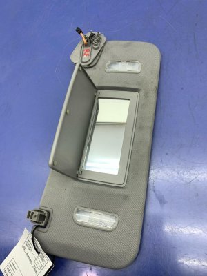 2015-2020 GMC Yukon XL Gray Illuminated Sun Visor - Front, Right (Passenger) (Used OEM)