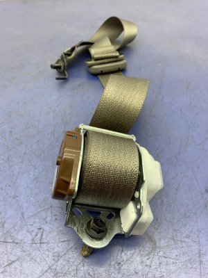 2015-2020 Ford F-150 Gray Seat Belt Assembly - Rear, Right (Passenger) (Used OEM)