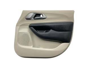 2021-2024 Chrysler Pacifica Black Door Interior Trim Panel with Handle Light - Front, Right (Passenger) (Used OEM)