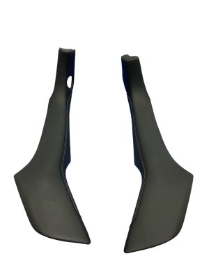 2019-2024 Acura RDX Black Front Center Console Leather Trim Cover Set (Used OEM)