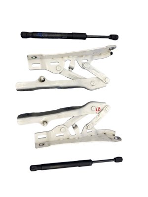 2021-2025 Genesis GV80 Hood Hinge and Lift Strut Assembly Set - Front, Left (Driver) (Used OEM)