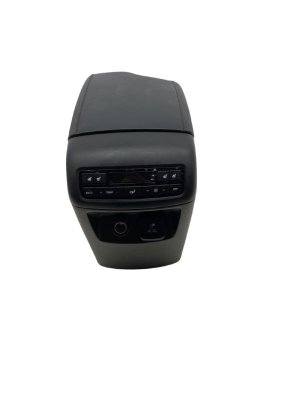 2020-2022 Hyundai Palisade Black Center Console with Armrest and Rear Climate Controls - Front (Used OEM)