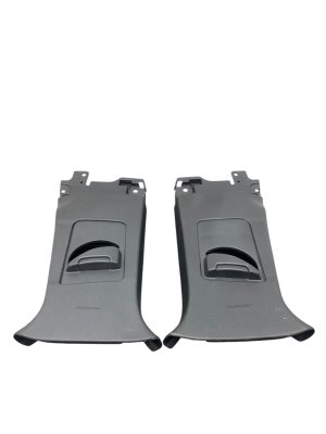 2021-2025 Ford Mustang Mach-E Black Upper B-Pillar Interior Trim Panels - Front (Used OEM)