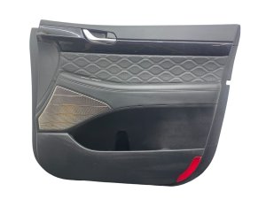 2020-2022 Hyundai Palisade Black Door Interior Trim Panel with Switches - Front, Right (Passenger) (Used OEM)