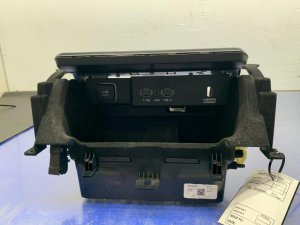 2022-2025 Jeep Wagoneer Black Center Console Storage Compartment Bin with USB Charging Port (Used OEM)