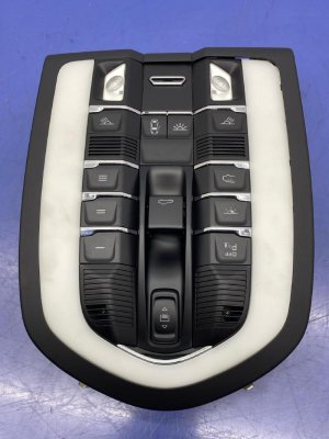 2011-2018 Porsche Cayenne Overhead Console Reading Courtesy Light and Switch Assembly (Used OEM)