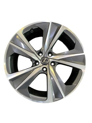 2024 Lexus RX450h 19x8 5-Spoke Machined Charcoal Alloy Wheel (Used OEM)