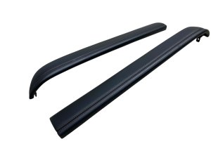 2018-2021 Lincoln Navigator Ebony (Black) Center Console Upper Trim Molding Cover Panel Set - Front (Used OEM)