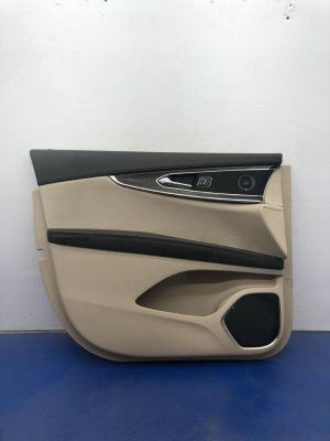 2019-2023 Lincoln Nautilus Tan Door Interior Trim Panel Assembly - Front, Left (Driver) (Used OEM)