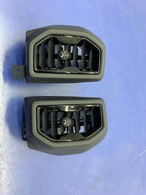 2021-2024 Ford Bronco Sport Black Bumper Vent Grille Trim Set - Front (Used OEM)