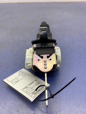 2011-2016 BMW 528i Black Seat Belt Assembly - Rear, Right (Passenger) (Used OEM)