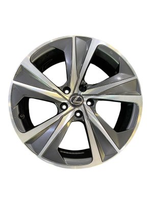 2024 Lexus RX450h 19x8 5-Spoke Machined Charcoal Alloy Wheel (Used OEM)