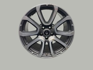 2017-2024 Maserati Levante Gray 18x10.5 V-Spoke Machined Gray Alloy Rear Wheel (Used OEM)