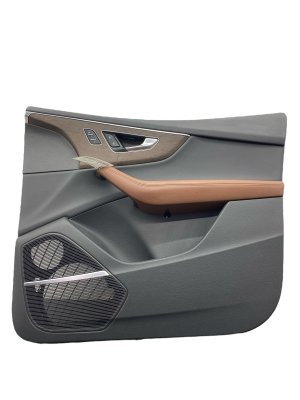 2020-2024 Audi Q7 Brown Door Interior Trim Panel - Front, Right (Passenger) (Used OEM)