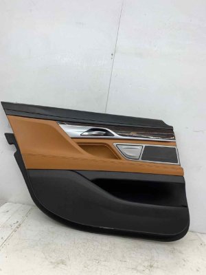 2016-2022 BMW M760i xDrive Black Door Interior Trim Panel - Rear, Left (Driver) (Used OEM)