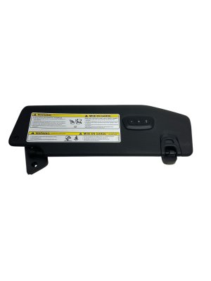 2018-2023 Jeep Wrangler Black Illuminated Sun Visor with HomeLink Garage Opener - Front, Left (Driver) (Used OEM)