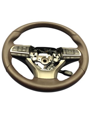 2016-2019 Lexus RX450h Brown Steering Wheel without Heat or Paddle Shifters - Front (Used OEM)