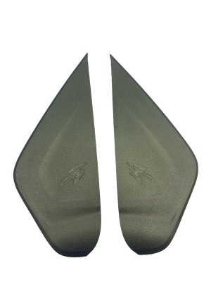 2023-2025 Dodge Hornet Black Dashboard End Cap Trim Panel Set - Front (Used OEM)