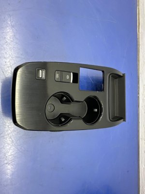 2021-2025 Nissan Rogue Center Console Cup Holder Trim Panel with Parking Brake and D-Mode Switches (Used OEM)