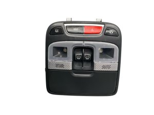 2023-2025 Kia Telluride Black Overhead Console with Dome Light and Dual Sunroof Switch - Front (Used OEM)