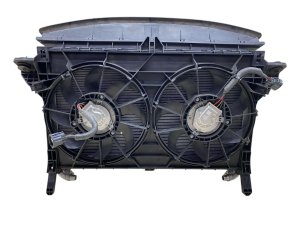  Tesla Model s Dual Radiator and Condenser Cooling Fan Assembly - Front (Used OEM)