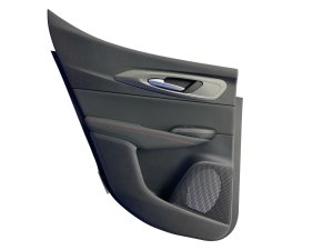 2023-2025 Dodge Hornet Black w/ Red Stitching Door Interior Trim Panel Assembly - Rear, Left (Driver) (Used OEM)